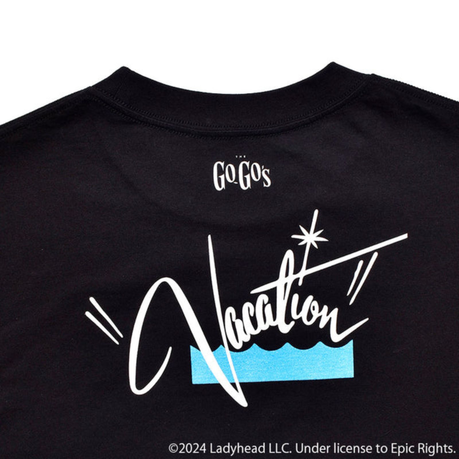GO-GO'S "Vacation" Print Crewneck T-SH （BLK） / プリント Tシャツ （ブラック）
