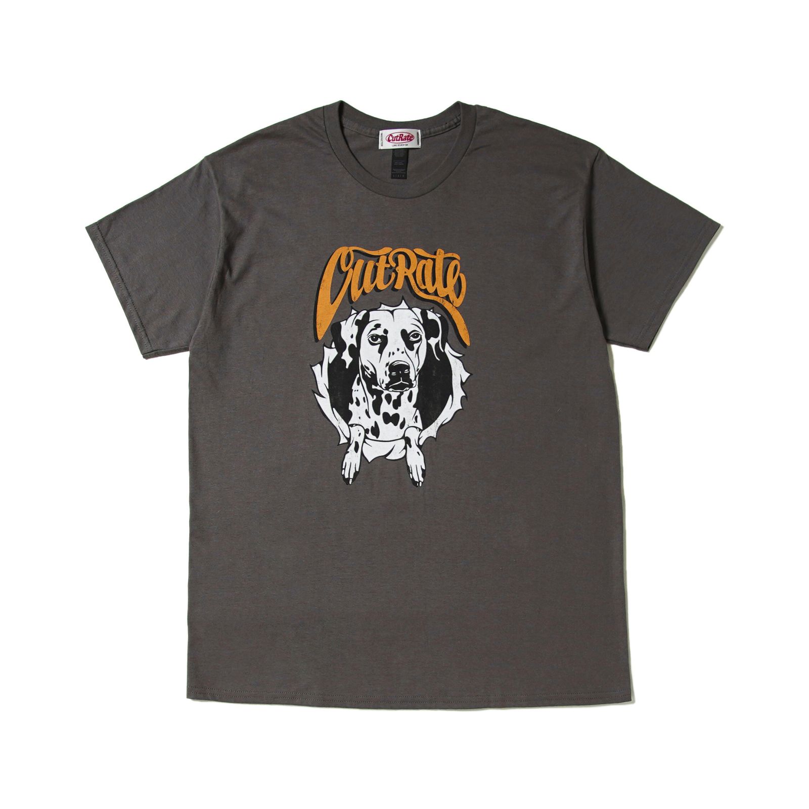 DALMATION TEE (CHARCOAL)｜ダルメシアン Tシャツ｜CR-25SS002