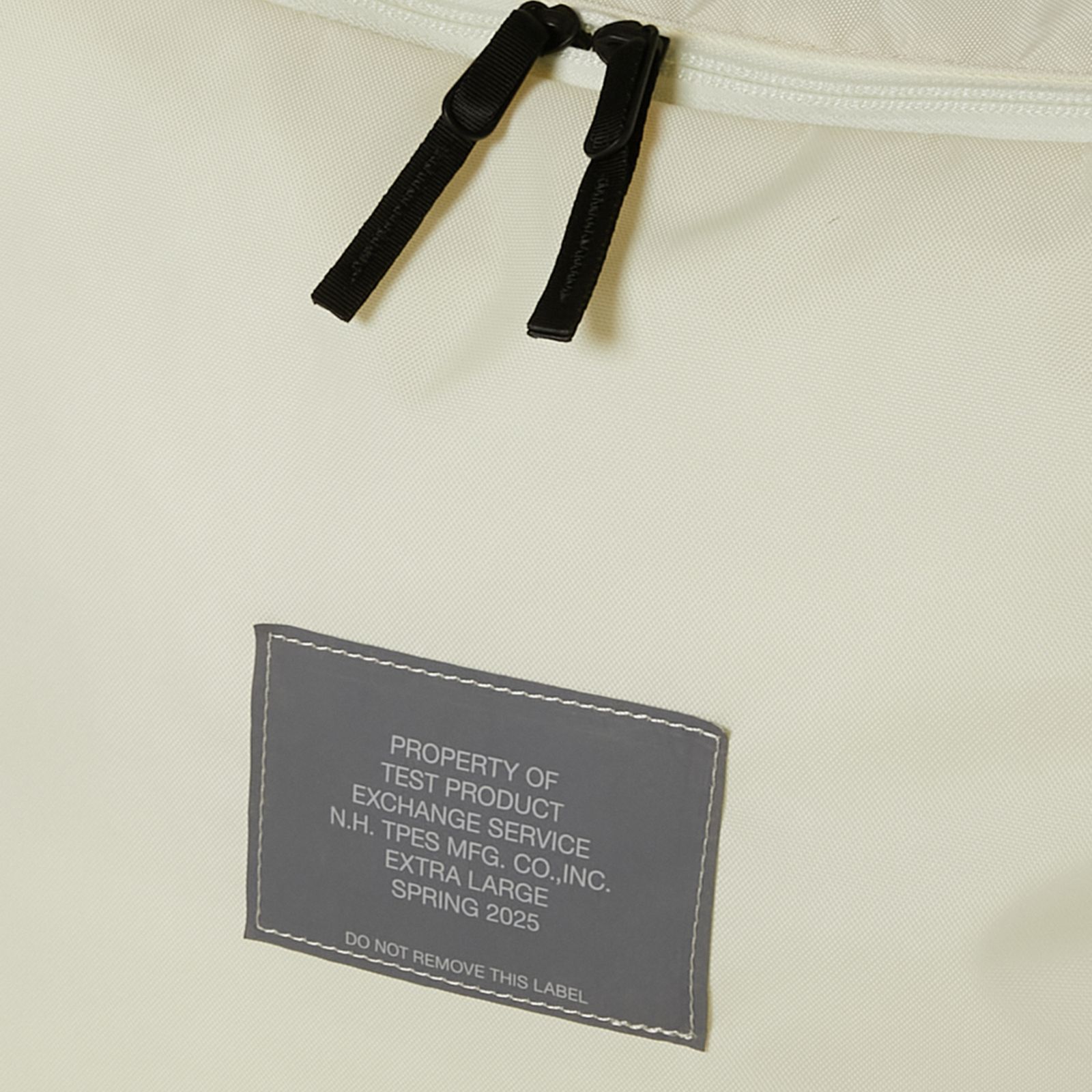 POUCH WITH STRAP （IVORY） / ファスナー ポーチ バッグ （アイボリー） / 9251-AC02
