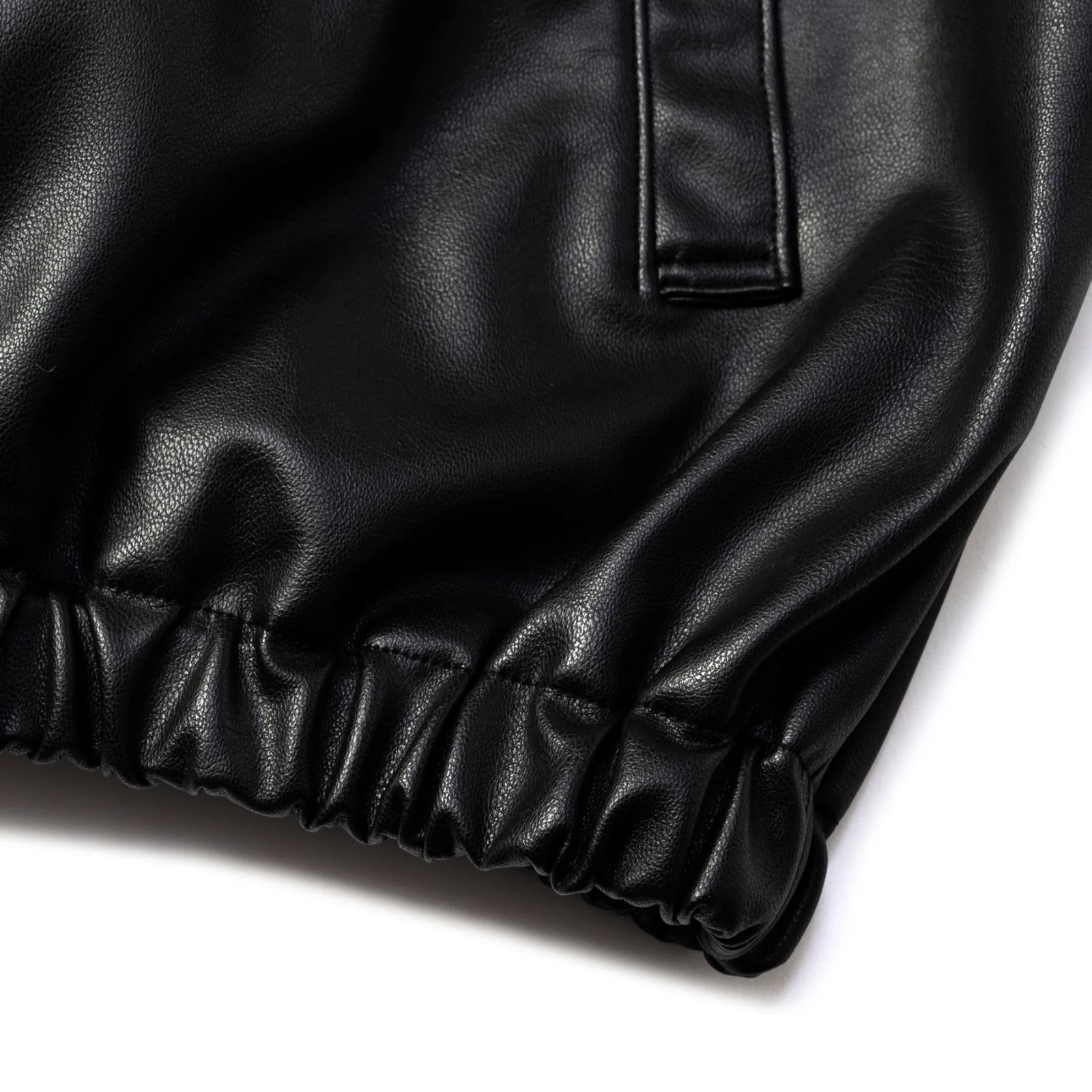 FAUX LEATHER HARRINGTON JACKET (BLACK)｜フェイクレザー ハリントン ジャケット｜CL-26AWJKT005
