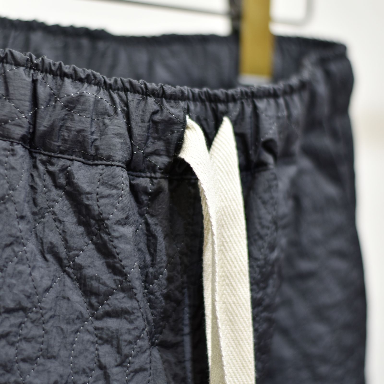quilting passive pants (BLACK) / キルティング パッシブ パンツ