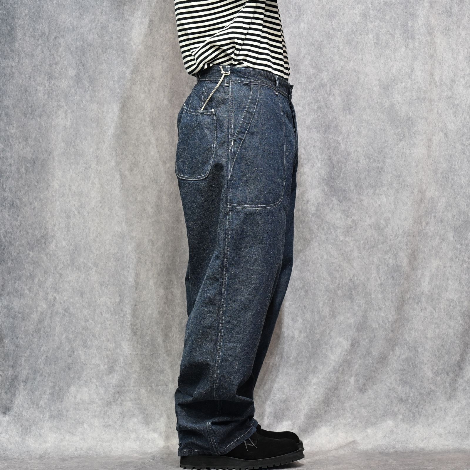 USN DENIM TROUSERS （ONE-WASHED） / USネイビー デニムトラウザー （インディゴ） 2026SS-PT4-YT