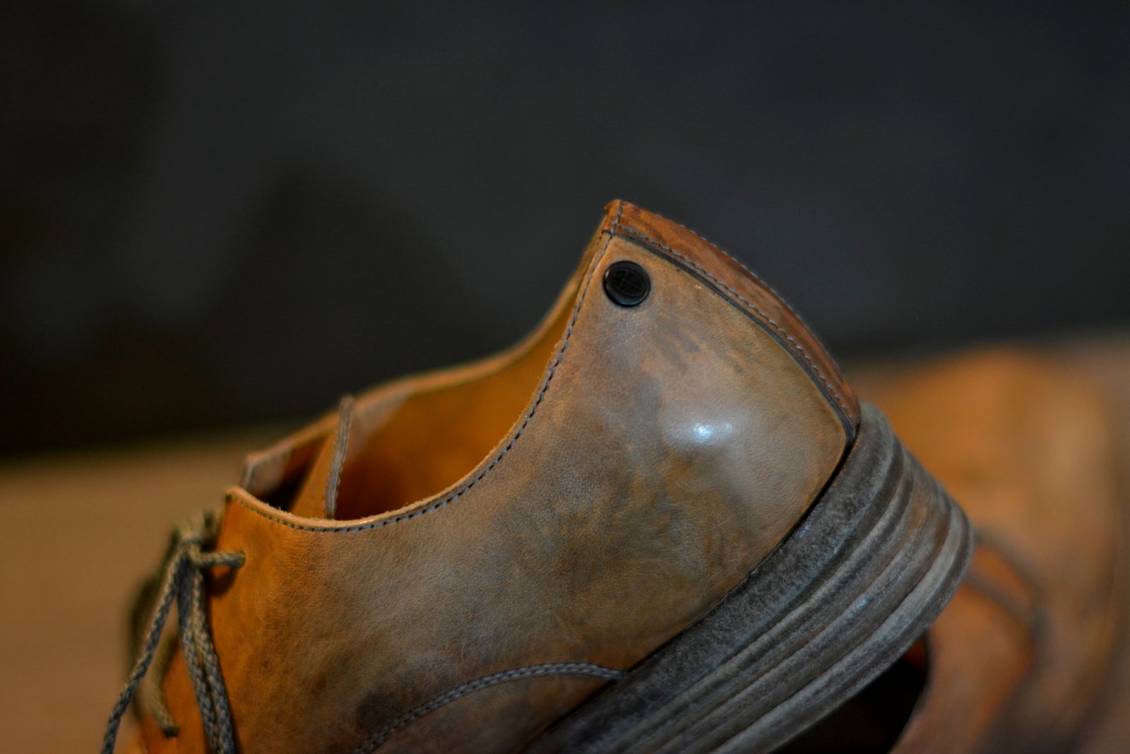 HORSE LEATHER DERBY #2 LINED LEATHER SOLES HAND DYED