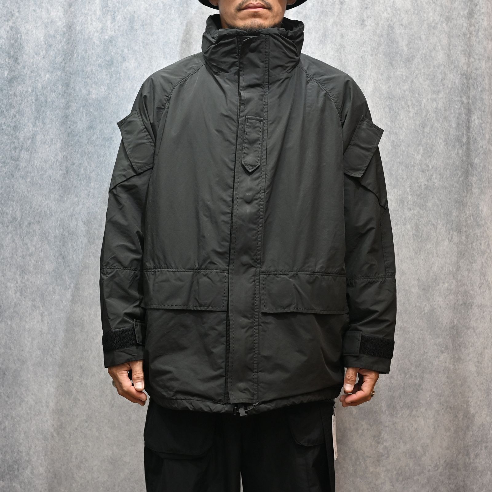 WEATHER MILITARY JACKET / LINER NYLON ZU CONNECTION  （BLACK)｜ウェザーミリタリー ジャケット （ブラック） PC-026-2988-10