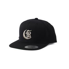 CR LOGO EMBORIDERY B.B CAP (BLACK)｜スナップバック ベースボールキャップ｜CR-25SS001