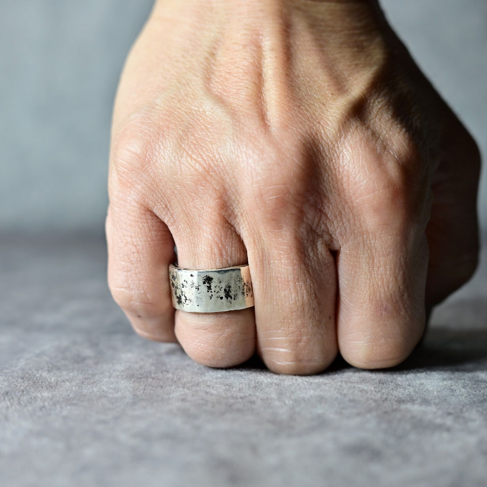 STRAIGHT RING MID （19号）｜ SILVERS 純銀