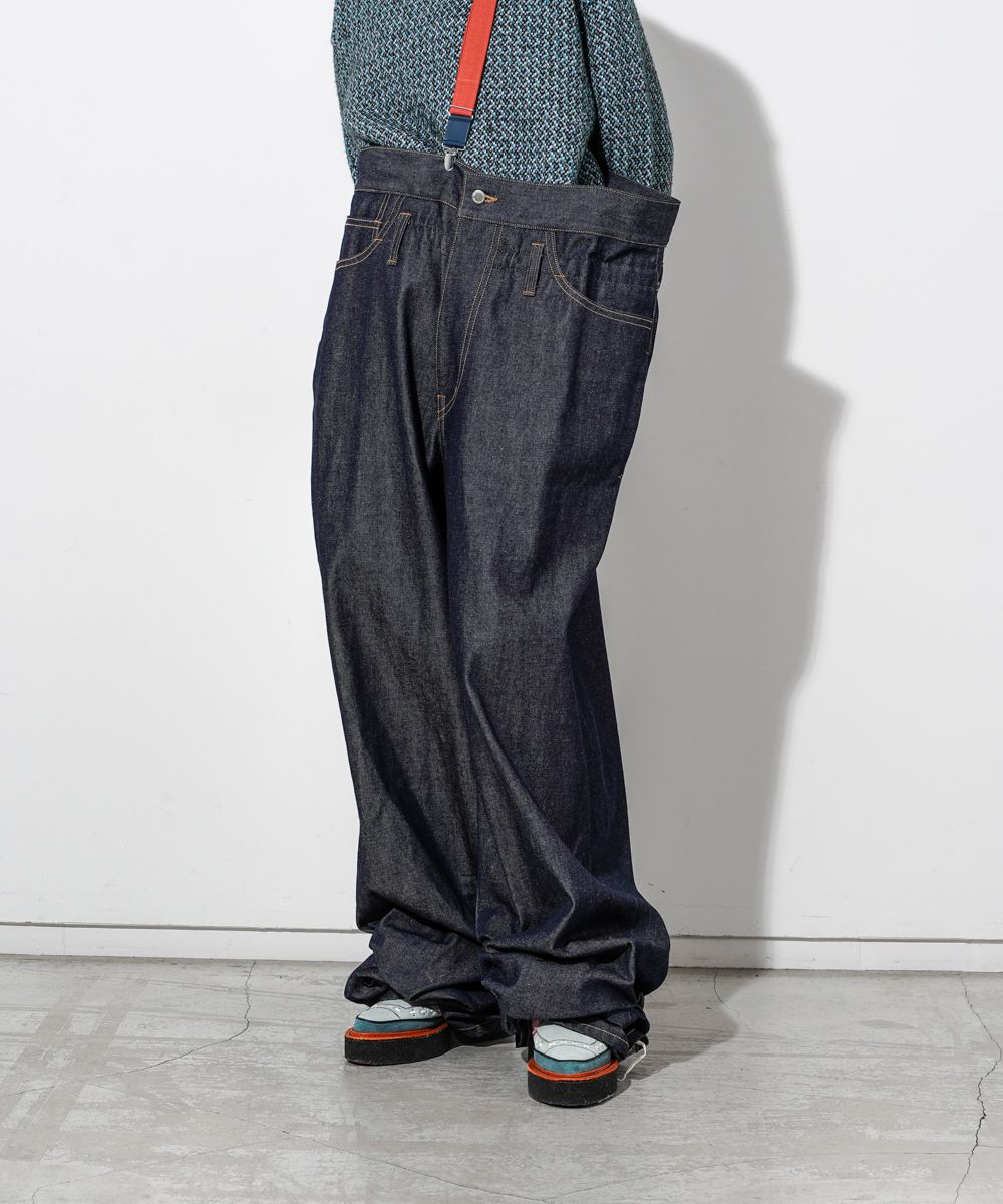 FACETASM - SUPER BIG DENIM PANTS (INDIGO) | chord online store