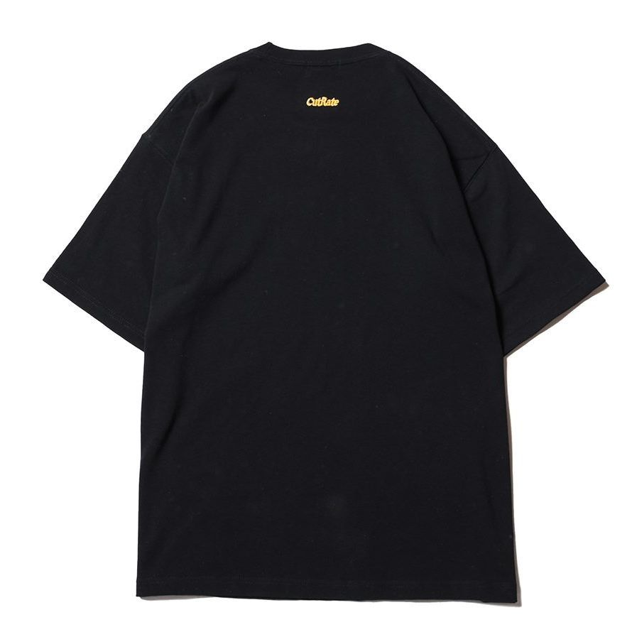 CUTRATE CLASSIC LOCAL LOGO HEAVY WEIGHT DROPSHOULDER S/S -T-SHIRT (BLACK)