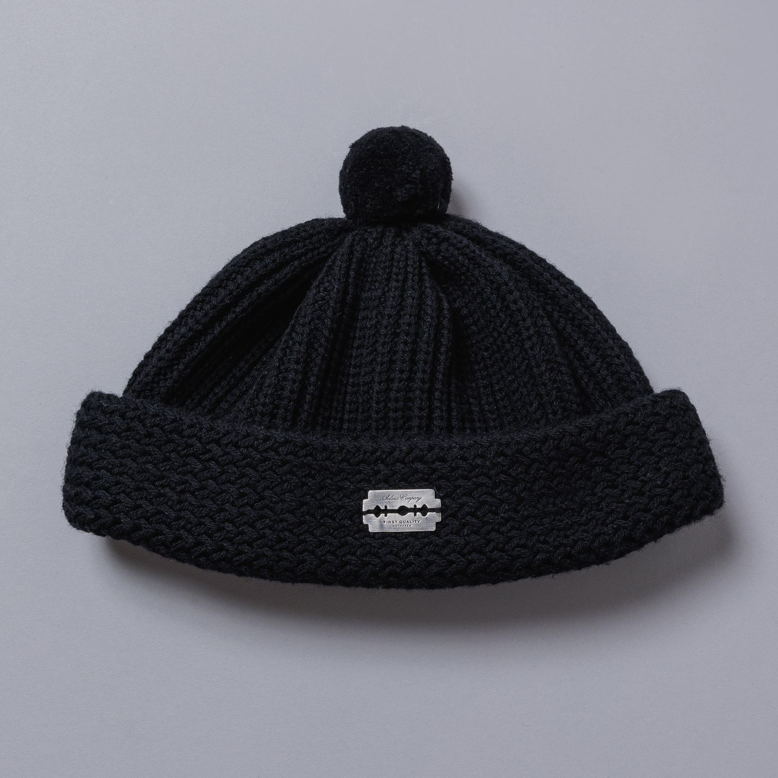 Purewool Watch CAP "SUBMARINE" (BLACK) / ピュアウール ワッチキャップ