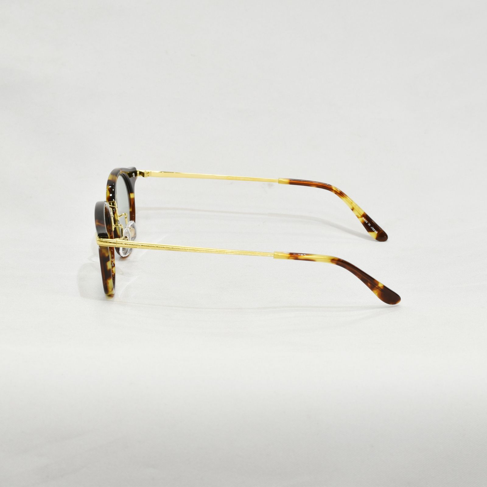 CALEE - C/M COMBI TYPE GLASSES (BLACK/BROWN) / アーネル