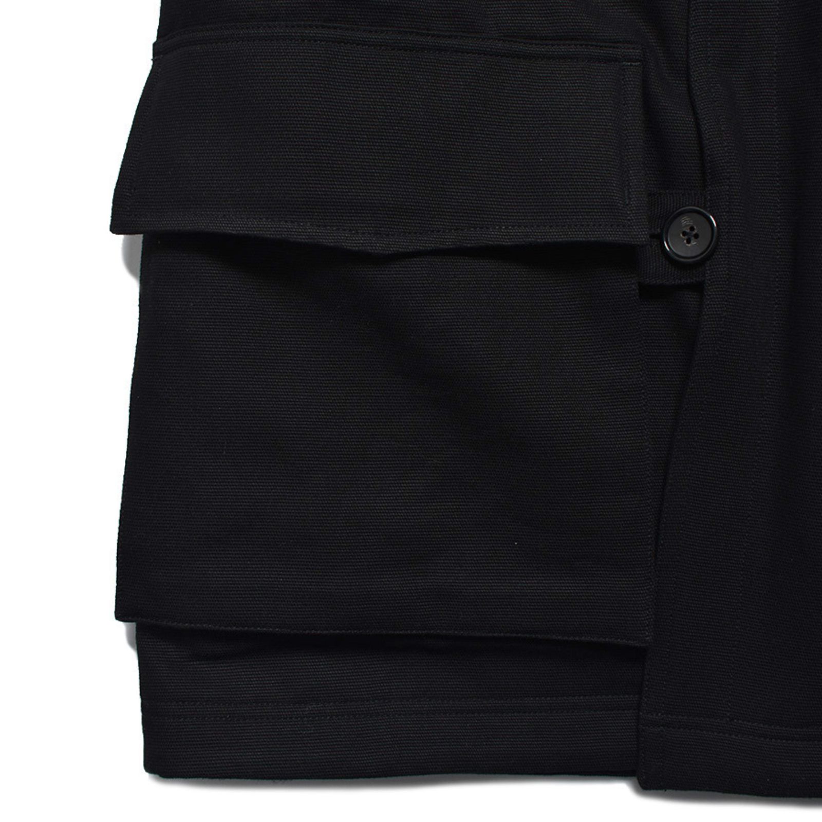 Mouton Collar Duck Military Haif CT （BLK）｜ムートンカラー ミリタリーハーフコート｜2511-9004