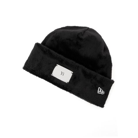 Y's × New Era MICRO FUR CUFF KNIT （Black）｜マイクロファー カーフニット｜YV-H25-995-3