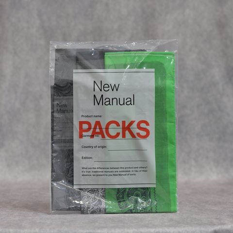 "PACK” 3P BANDANA （GREEN / GRAY / BLACK ） / バンダナ （グリーン / グレー / ブラック） 2026SS-GD7-YT-1