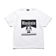 HYSTERIC GLAMOUR×MINEDENIM Graphic T-Shirts  （WHT） /  ヒステリックグラマー コラボ Tシャツ （ホワイト）