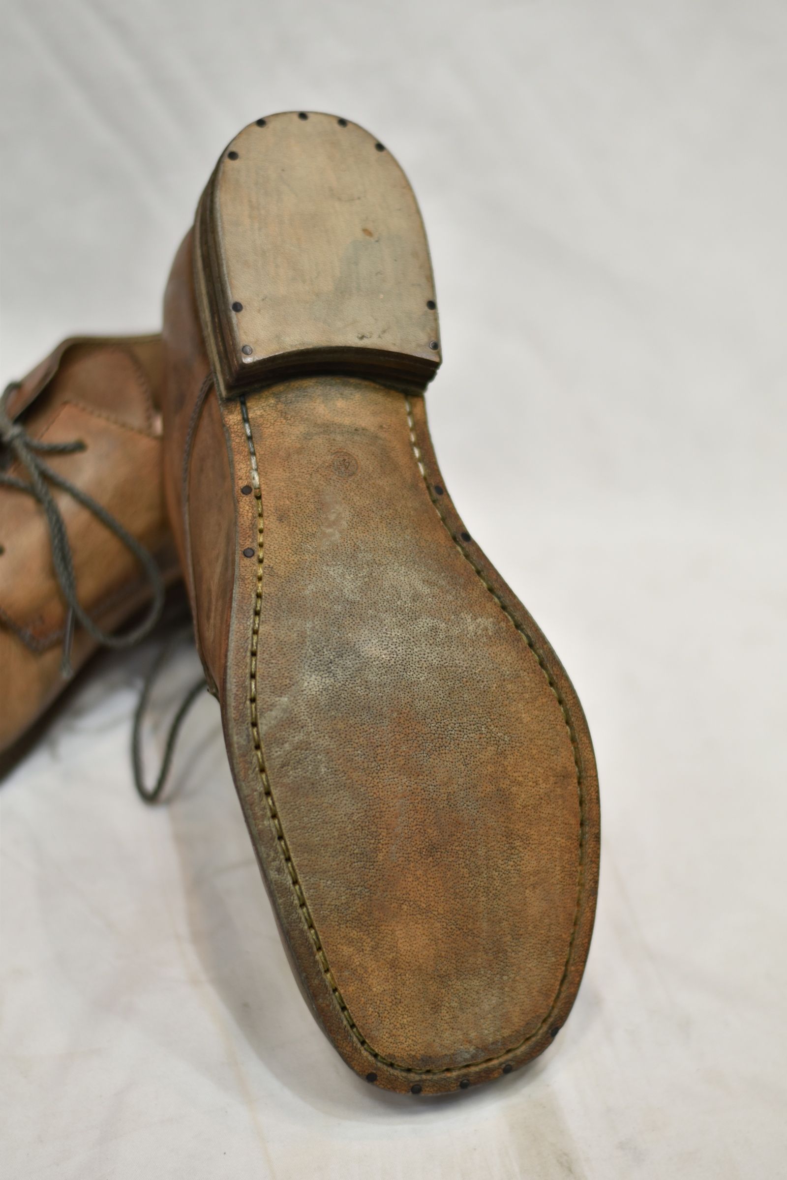 HORSE LEATHER DERBY #2 LINED LEATHER SOLES HAND DYED