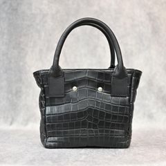 The Line クロコダイル ミニ トートバッグ （BLK / ブラック） T-278