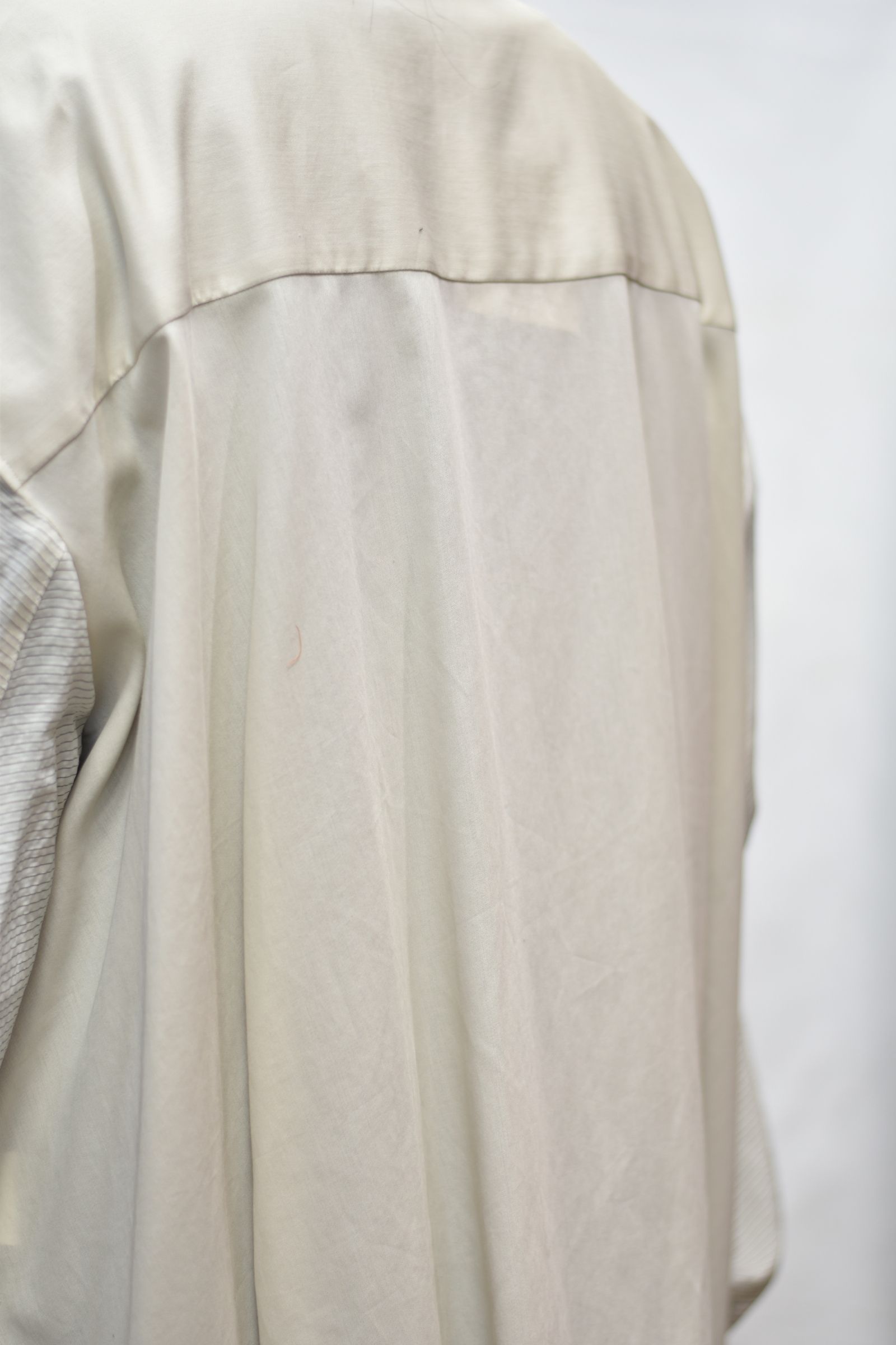 スタンドカラー ルーズシャツ / LB21SS-SH02-CP (ECUR×PIN BORDER)