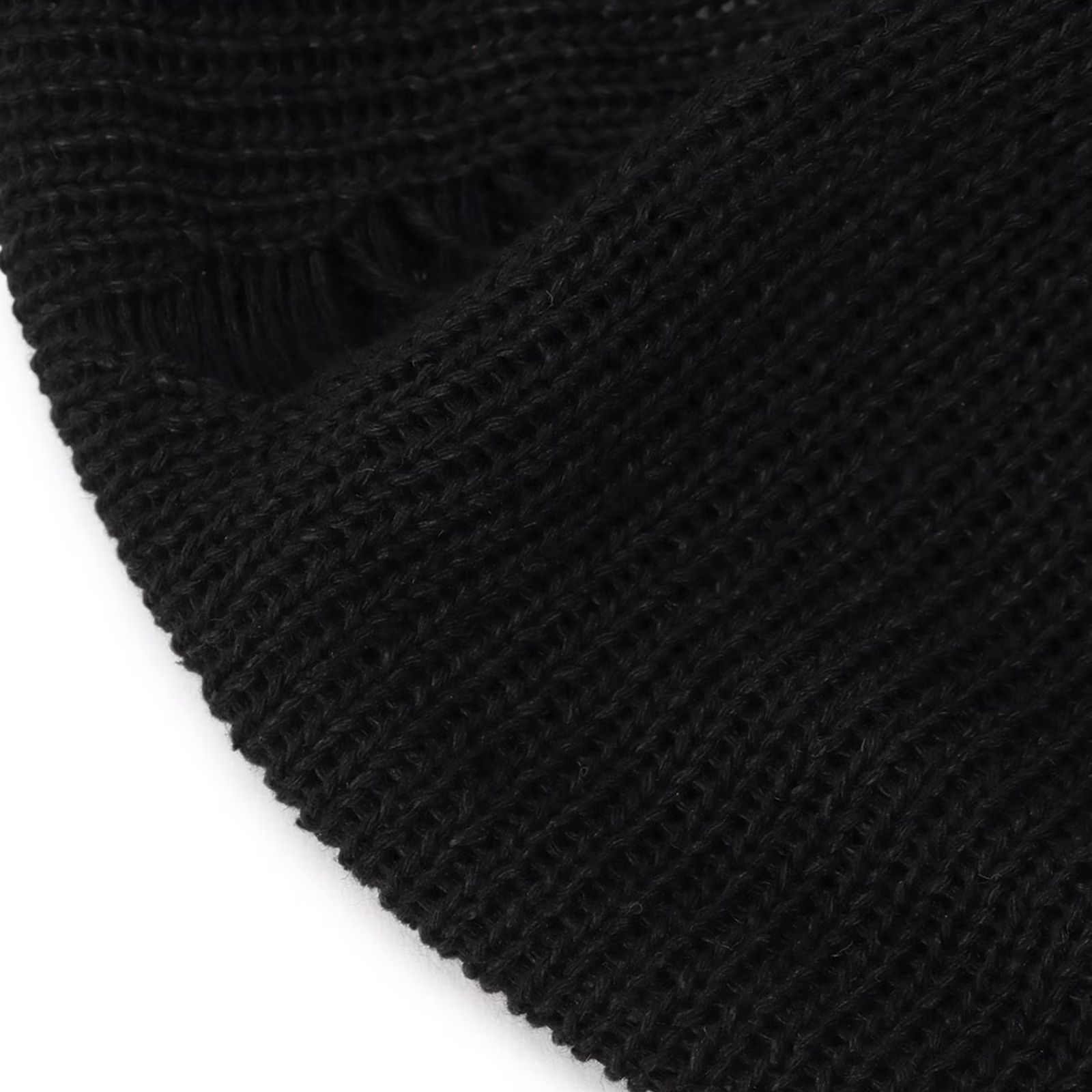 yohji yamamoto - JERSEY DAMAGED BERET (BLACK) / ニット yohji yamamoto - JERSEY DAMAGED BERET (BLACK) / ニット
