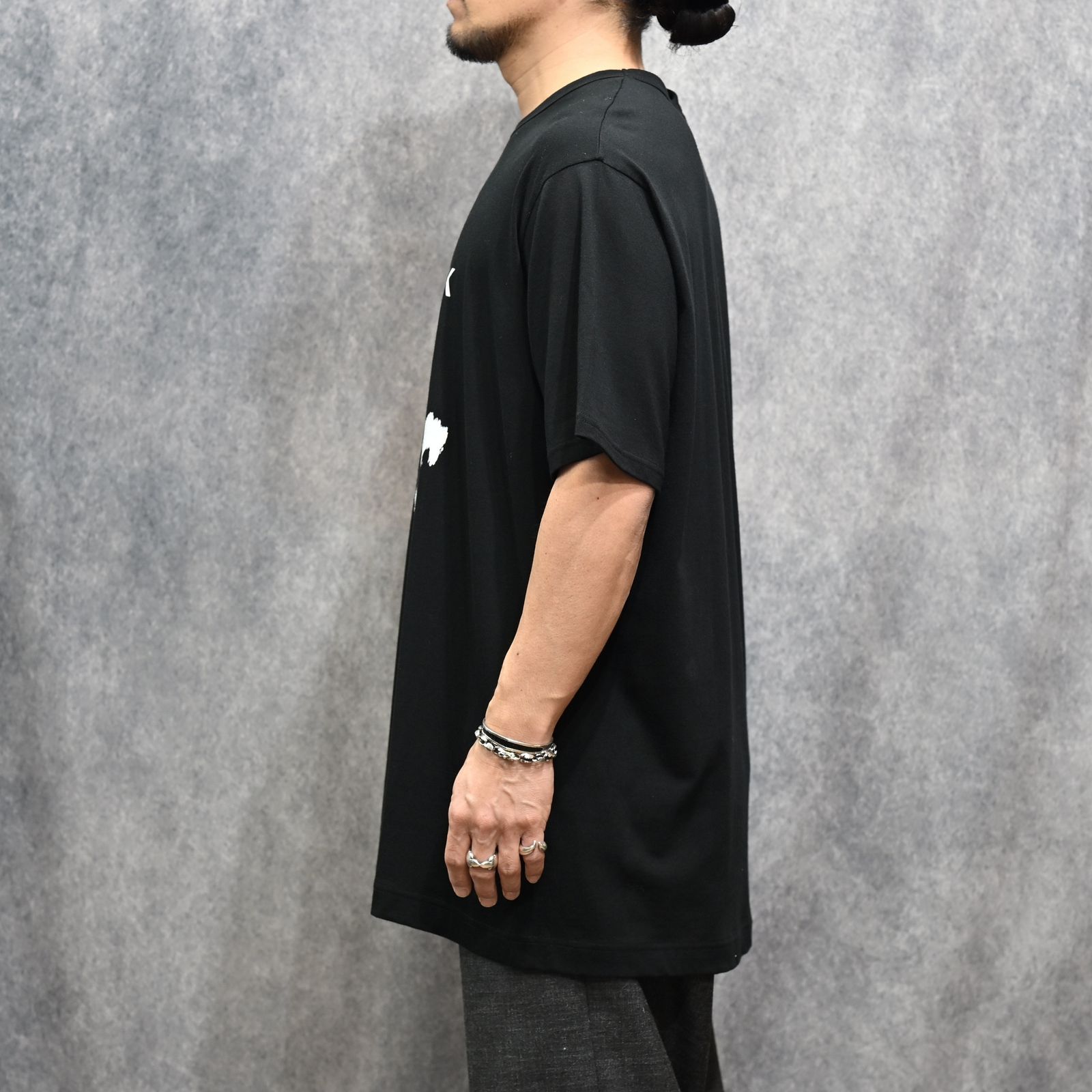 30/- COMBED PLAIN STITCH SHORT SLV T PT H （BLACK）｜半袖Tシャツ｜HK-T78-985-1-03