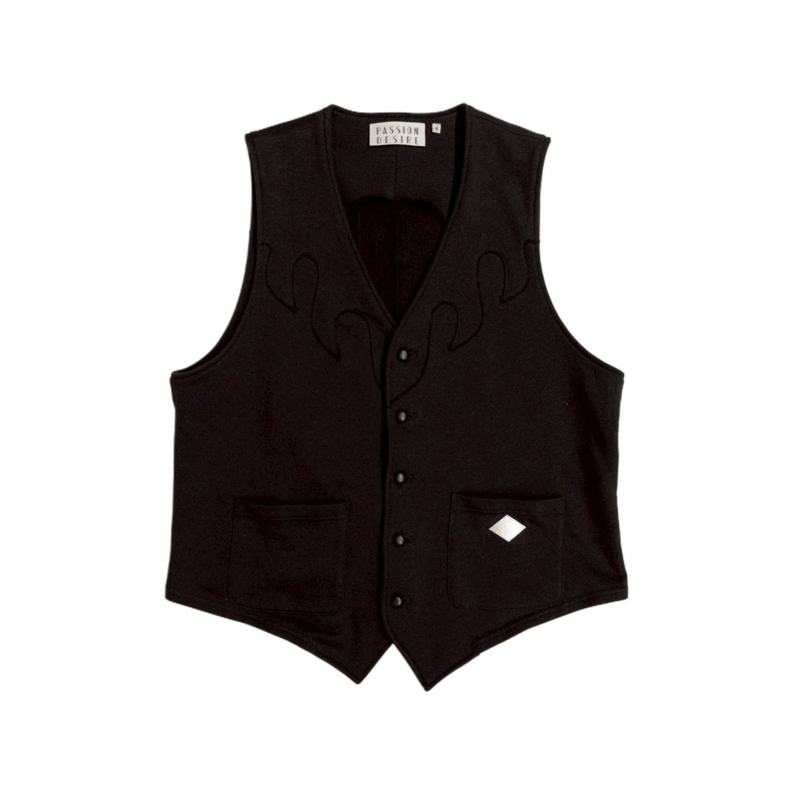COTTON WESTERN SWITCH VEST (BK)｜ウエスタン ベスト｜PD26SJ06