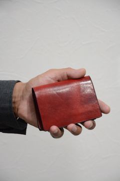 イタリアンダブルショルダー シワ加工プルアップ カードケース