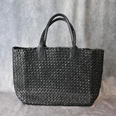 バッファロー無双編み ラージ トートバッグ （BLACK / ブラック） 259-02