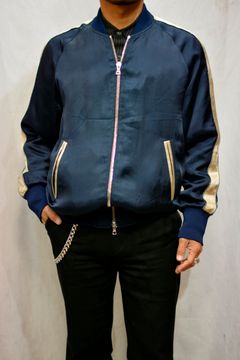 レーヨンサテン ロングスカジャン