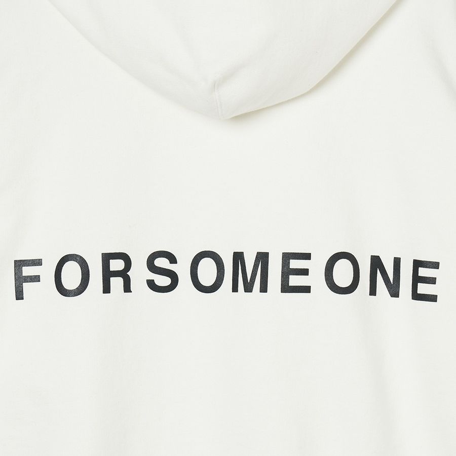 FORSOMEONE - LOGO HOODIE (WHITE) / パーカー ホワイト | chord