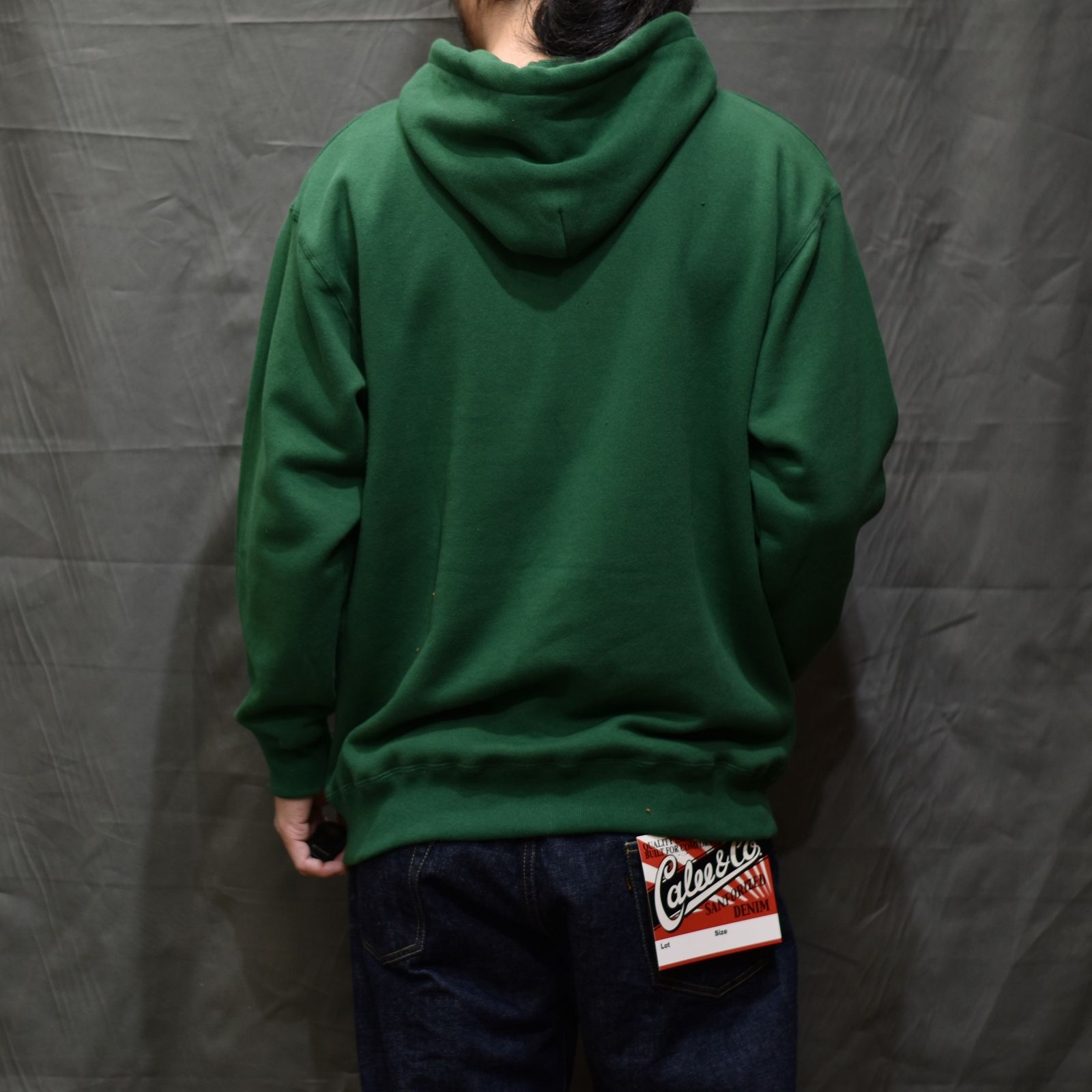 CALEE RC LOGO PULLOVER HOODIE (GREEN)