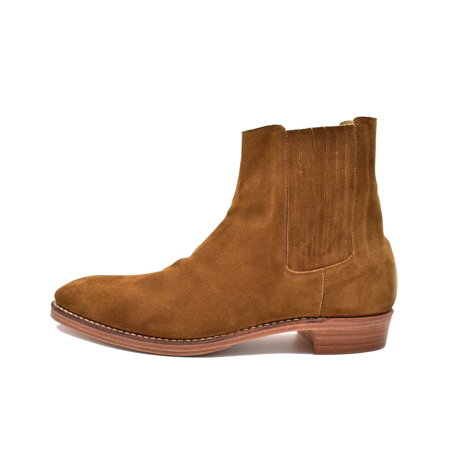 Suede Leather Western Side Gore Boots (BRN)  /  スエード ウエスタン ブーツ （ブラウン） MGK-007