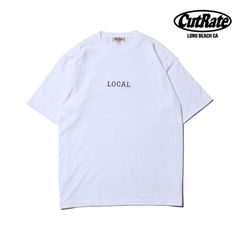 CLASSIC LOCAL LOGO HEAVY WEIGHT DROPSHOULDER S/S -T-SHIRT (WHITE) / ドロップショルダー プリントTシャツ