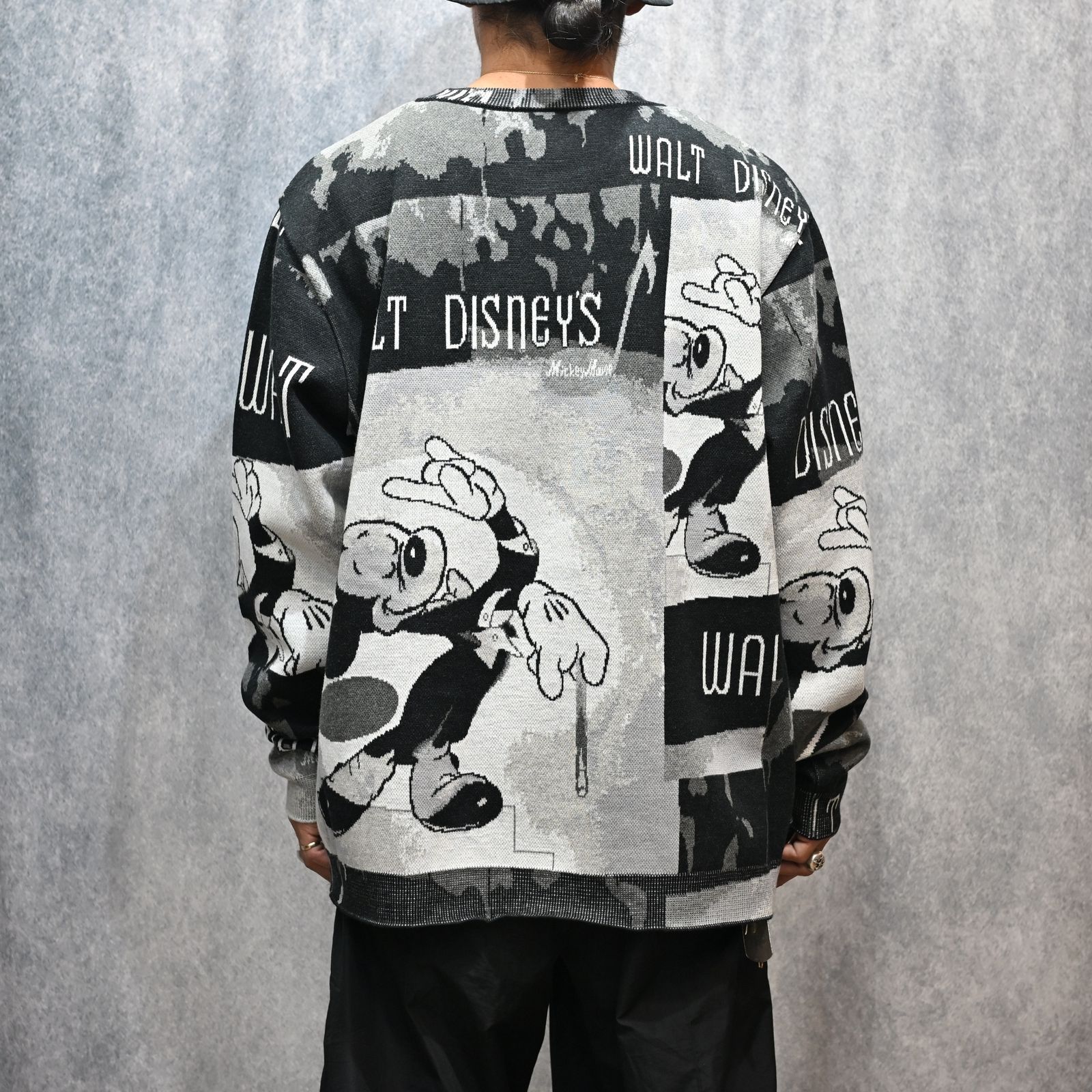 DISNEY VP / PC KNIT COLLECTION CREWNECK  (MICKY/BLACK)｜ディズニー ニット （ミッキー/ブラック） DP-030-3673-10