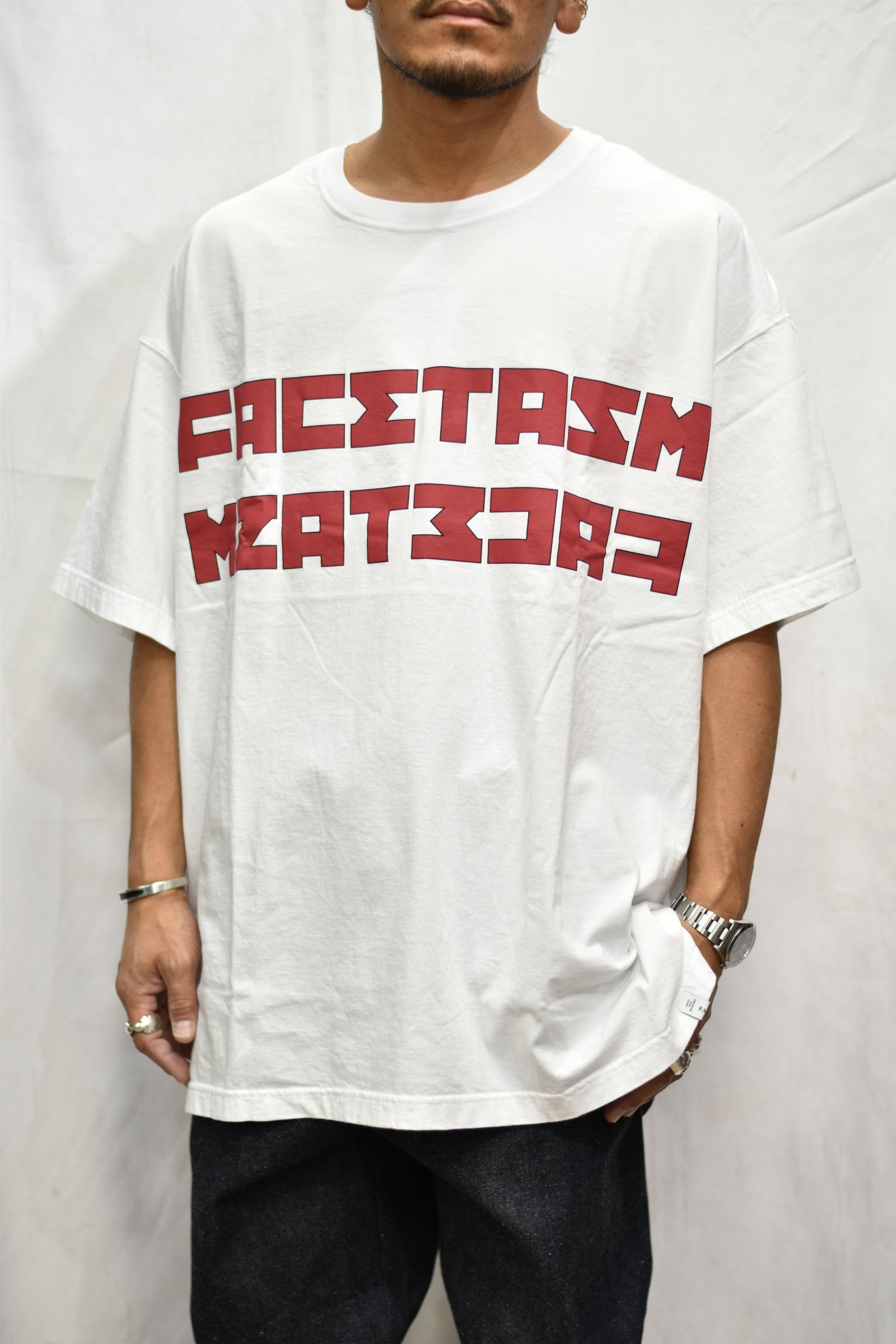 SOCCER LOGO BIG TEE (WHITE)
