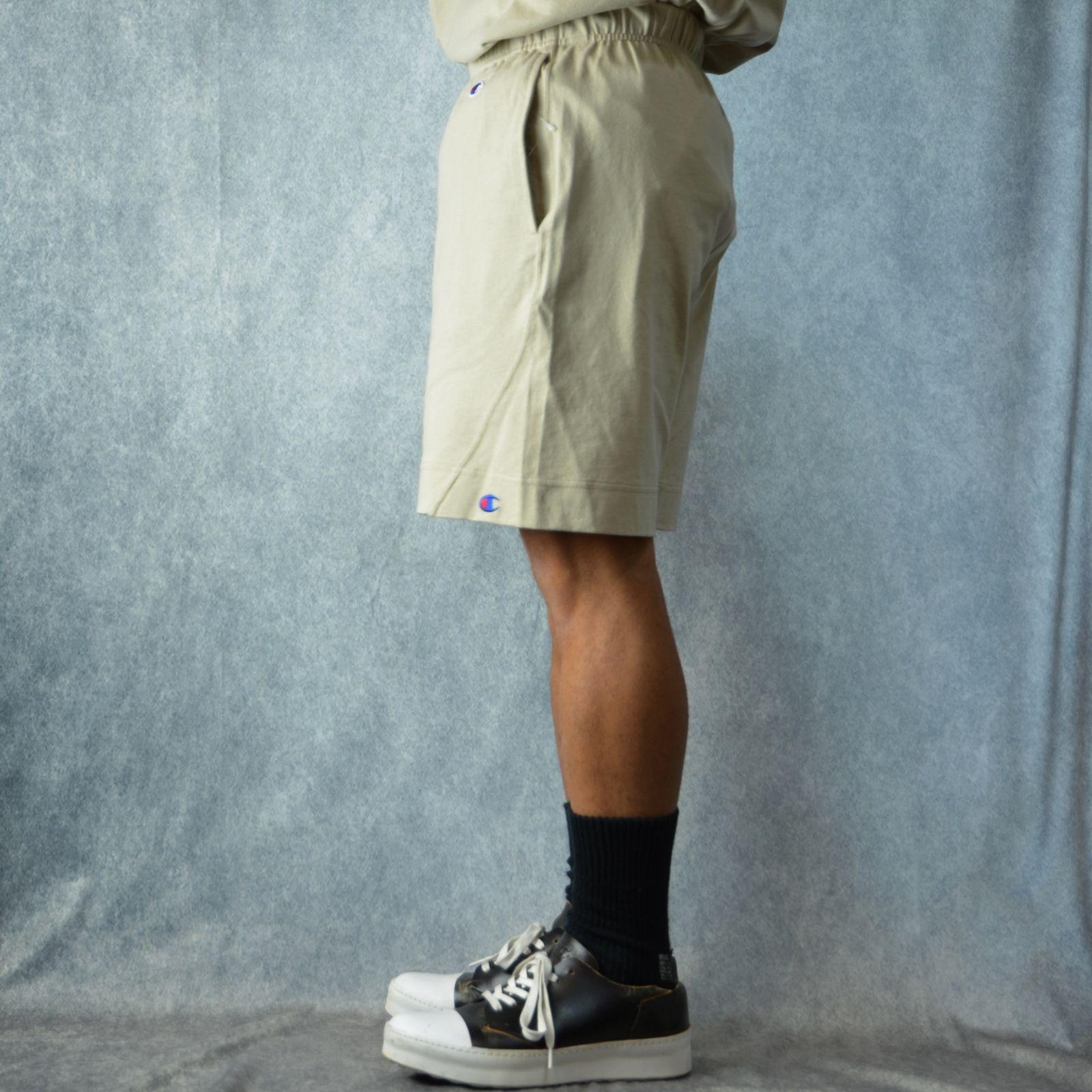 × champion  half pants （BEIGE） /  ハーフパンツ （ベージュ）
