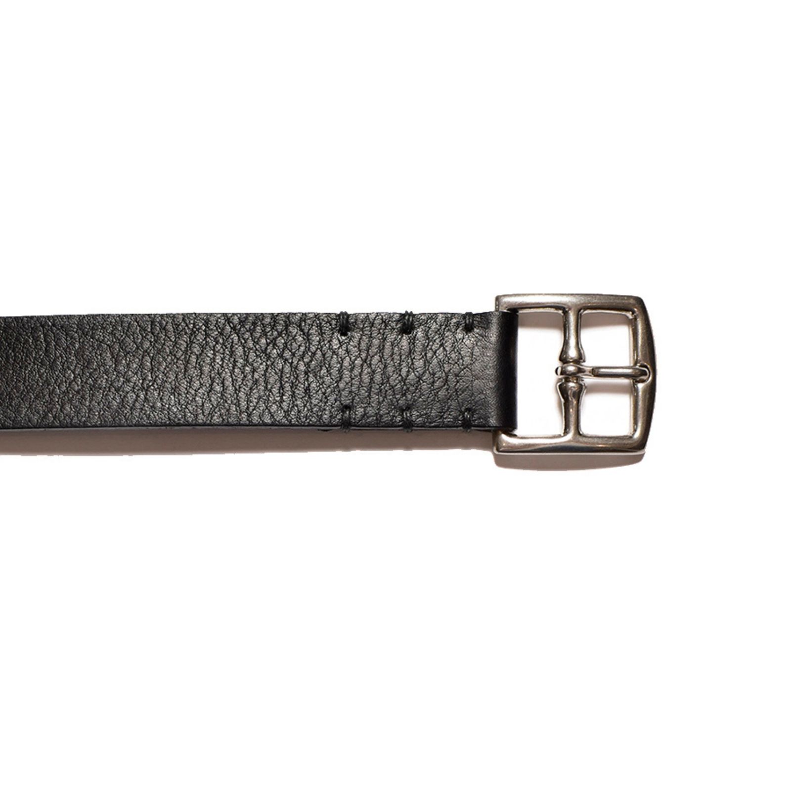 Rusty Calf Leather Belt （BLK） / レザーベルト （ブラック）