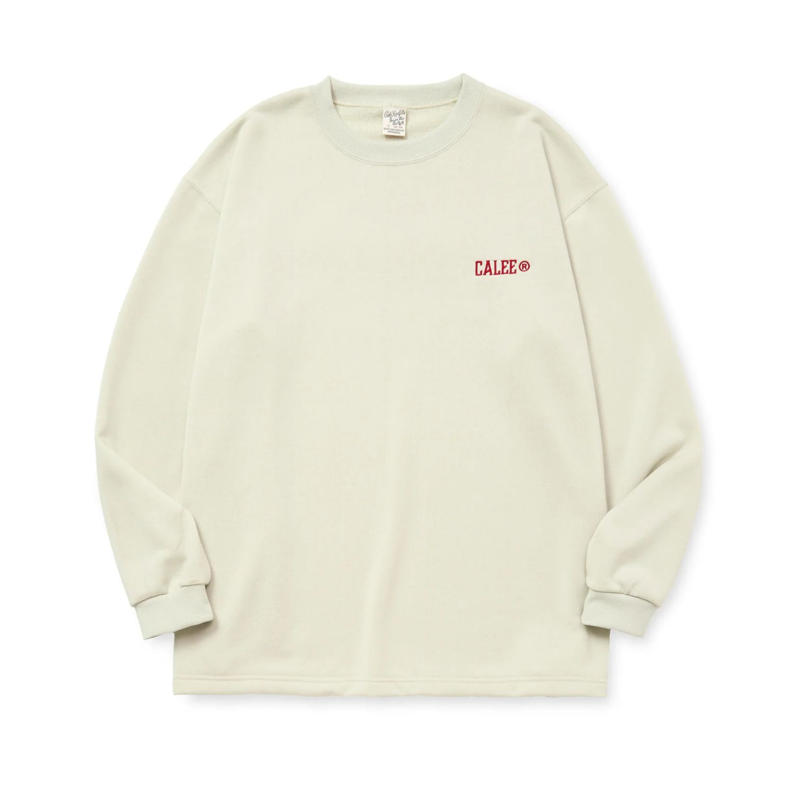 AEROKNOT® CALEE NATINAL LOGO DROP L/S TEE (GRAY)｜機能素材 エアロノット ロングスリーブ Tシャツ｜CL-25AW004