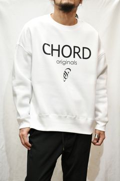 ビッグシルエット ロゴプリント トレーナー (WHT)