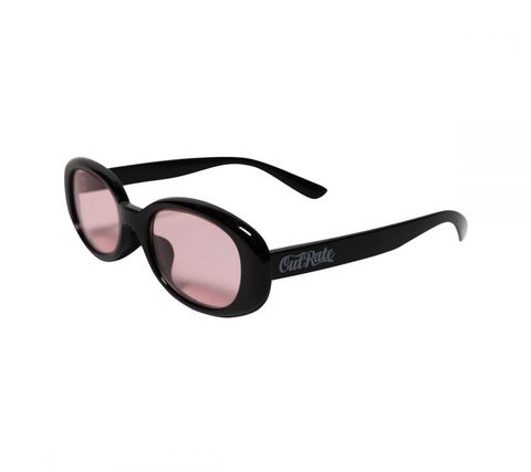 CUTRATE LOGO GLASSES (BLACK×PINK)｜キャットアイ サングラス｜CR-25AW001