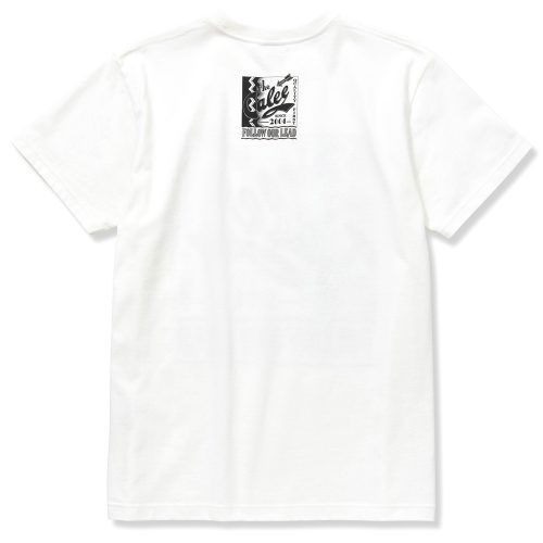 CALEE SIGN BOARD T‐SHIRT ＜NATURALLY PAINT DESIGN＞ (WHITE) / プリントTシャツ