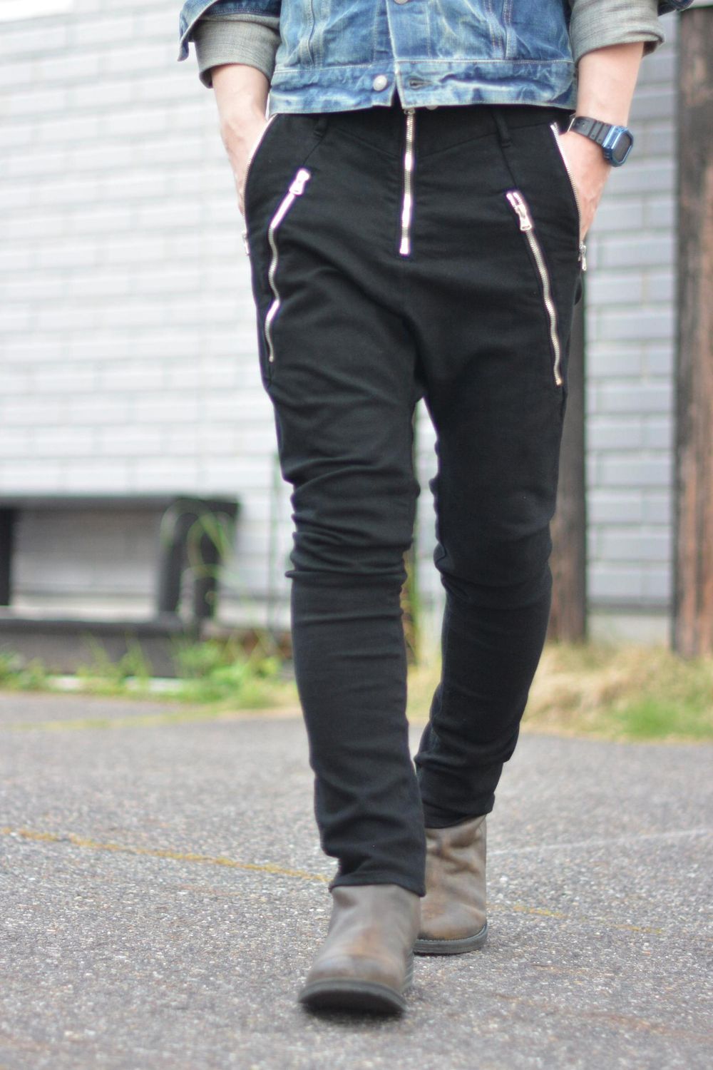 ISAMUKATAYAMA BACKLASH ×× incarnation 【京都クロ製品染め サルエル  