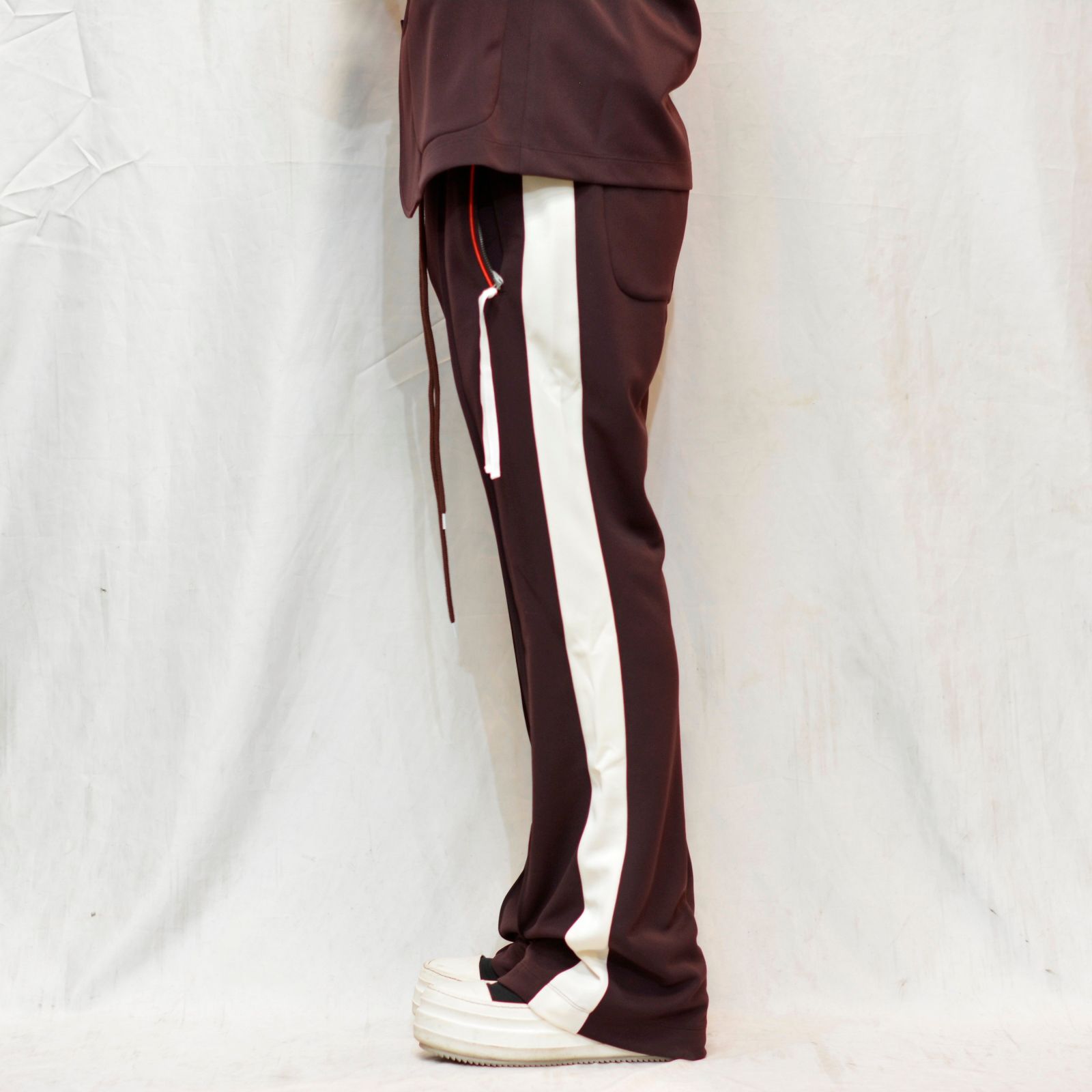 "FLARED JERSEY PANTS