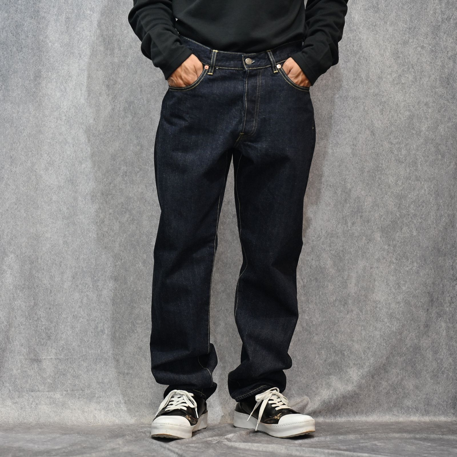 L.Straight 5pocket Pants （OWS） / ルーズ ストレートデニムパンツ （インディゴ） / 2508-1002