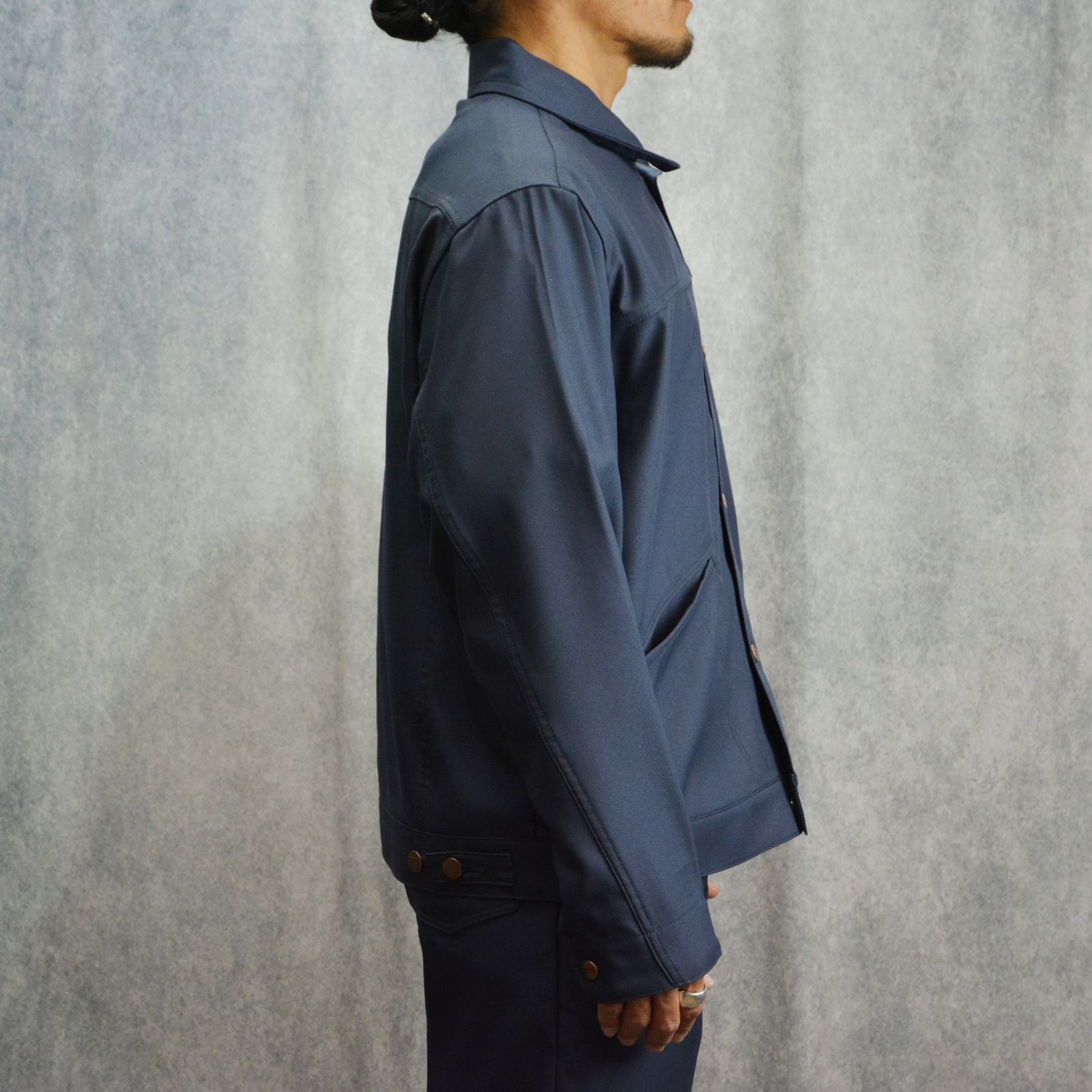 × Wrangler DENIM JACKET （NAVY） ラングラー デニムジャケット （ネイビー） 6251-WR01-026