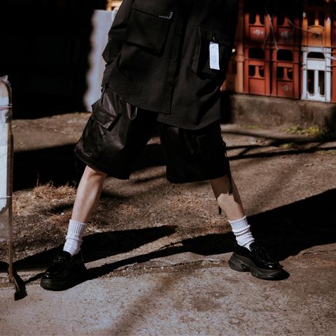 デタッチャブルワイドカーゴパンツ / LB24AW-PT05-EMBLTH (BLACK)