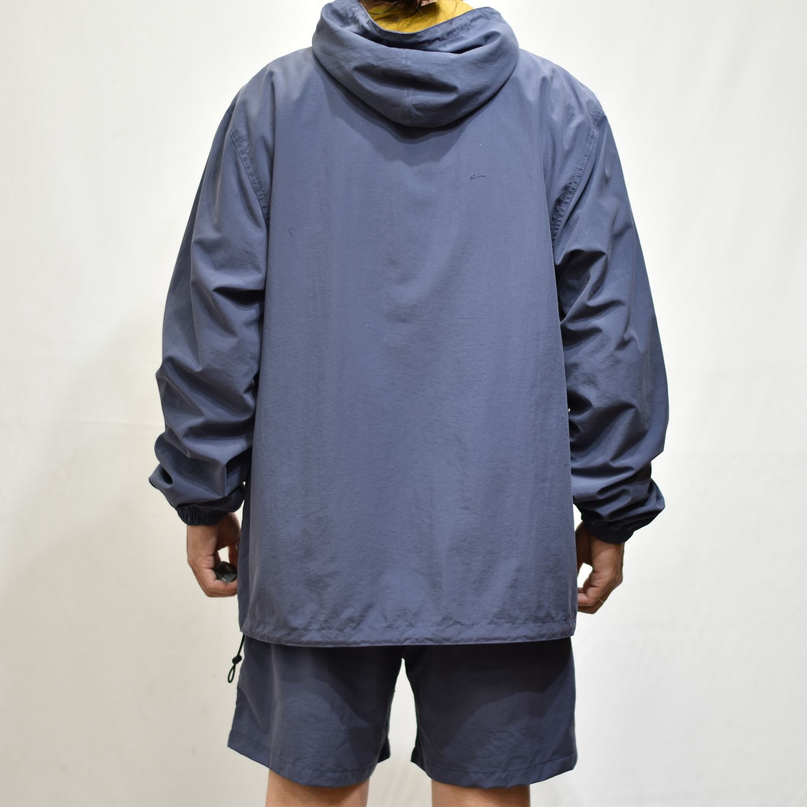 PEACH SKIN NYLON CALEE LOGO ANORAK PARKA (DARK PURPLE)