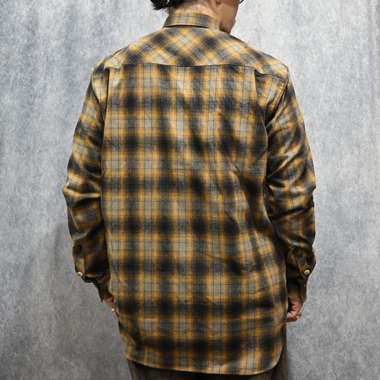 コットンシャギー チェックシャツ （BROWN / ブラウン） / 2230-01
