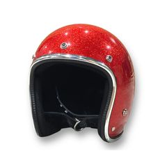 【L・XLサイズ｜即日発送】 | GLITTER 3/4 HELMET (RED) | グリッターヘルメット