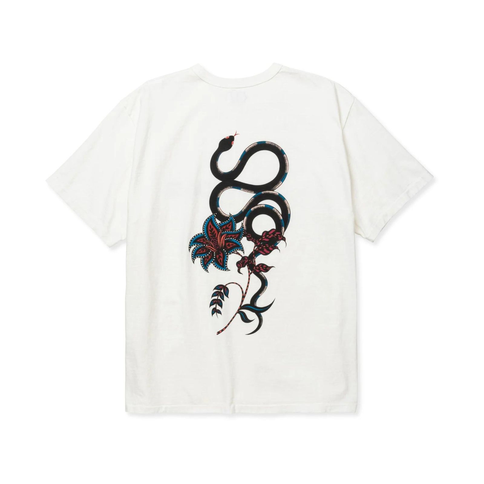 ×MIHO MURAKAMI BINDER NECK SNAKE VINTAGE TEE (WHITE) / × 村上実帆 バインダーネック スネーク ヴィンテージ Tシャツ