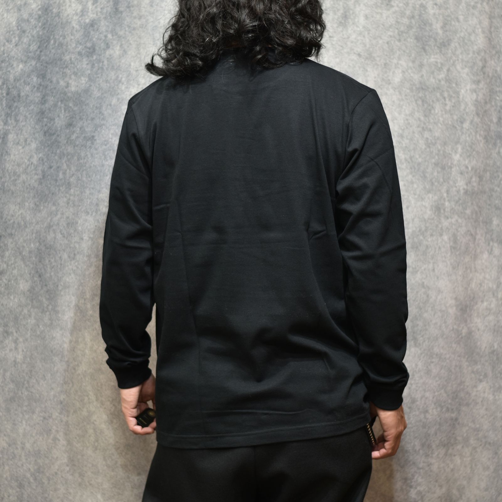 CUTRATE LOGO L/S TEE (BLACK)｜プリント ロンT｜CR-26SS006