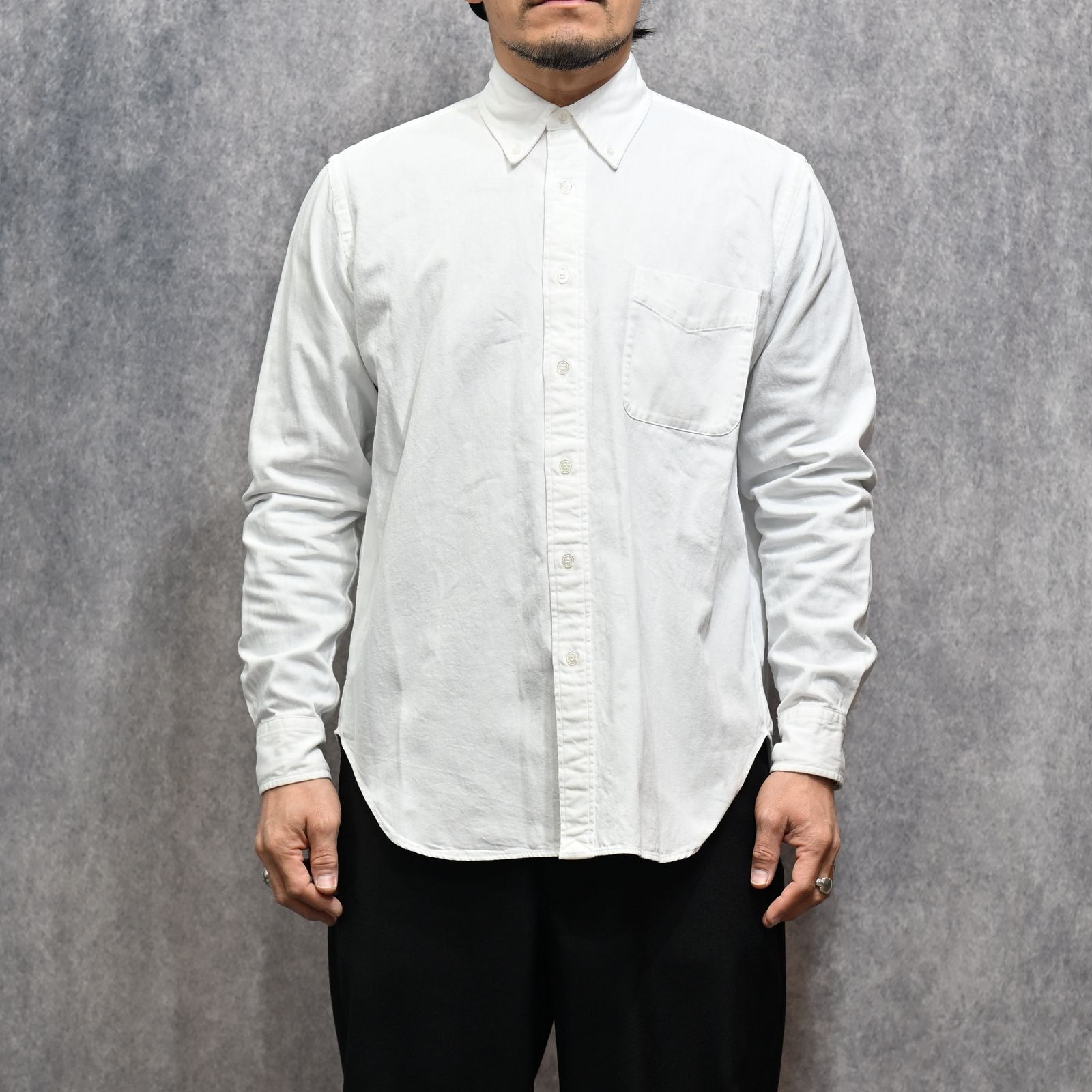 L.Denim BD SH （WHT）｜デニム ボタンダウンシャツ｜2603-5003